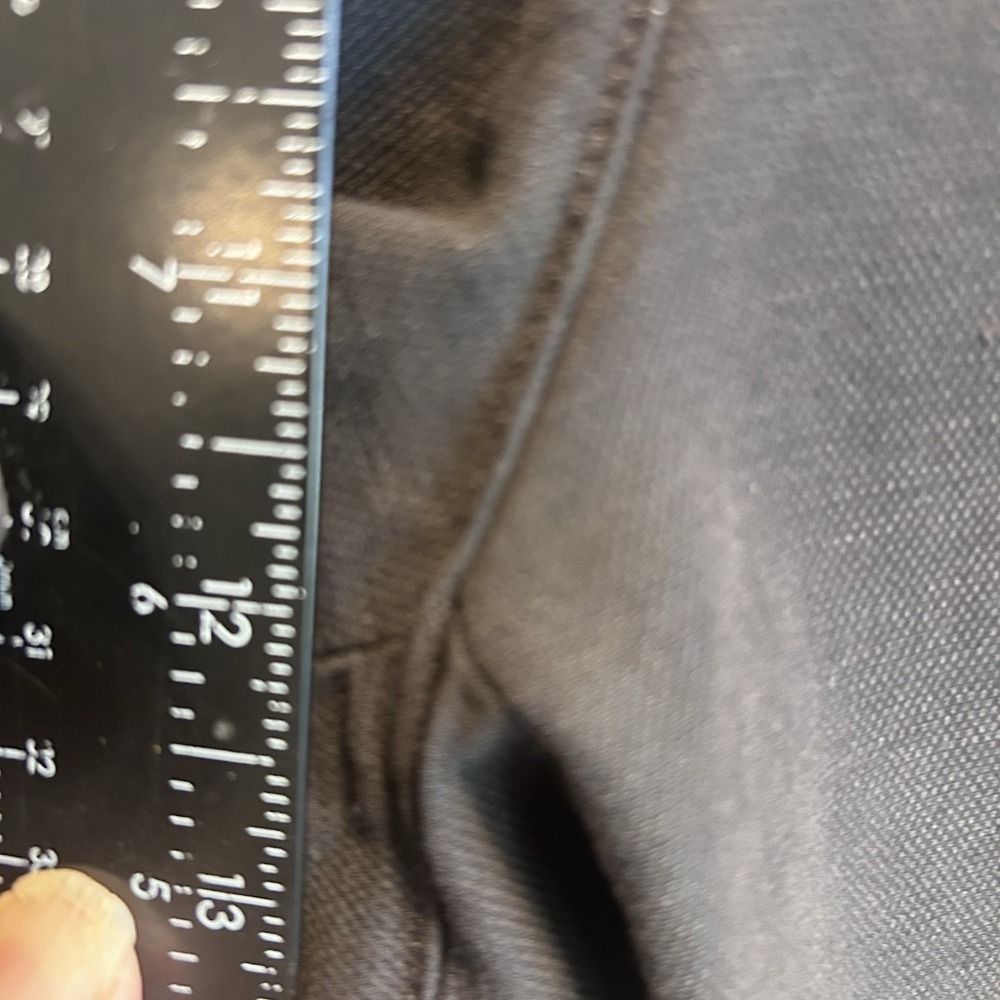 Eileen Fisher Pants Black Size 14 Zip Cotton And Hemp Blend Tapered Pockets EUC - Picture 8 of 12